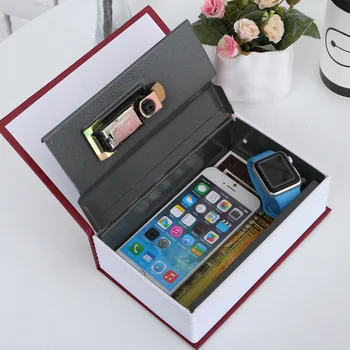 

Book Safes Simulation Dictionary Secret Money Box Metal Steel Cash Secure Hidden Safe Piggy Bank Storage Collection Box Size L