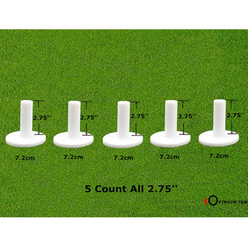 Палец десять резиновые для гольфа тройник 5 шт./компл. 6,98 см 72 мм для вождения держатель мяча для игры в гольф Начинающий Тренажер для гольфа тройники