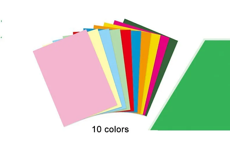 Распродажа, цветная бумага А4, 70 листов, 110 г, 10 цветов, утолщенная цветная бумага для рукоделия, бумага для печати оригами, офисные школьные принадлежности, подарок