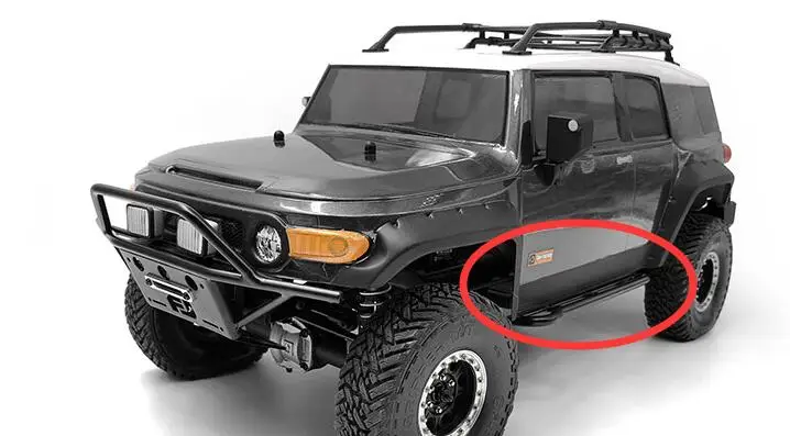 CChand металлические пробки боковые ползунки для HPI RacingTUBE FJ cruiser TOYOTA Rock Cralwer 4x4 грузовик 1/10 rc автомобиль игрушка