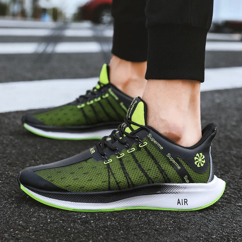 

2019 Breathable Mesh Men Running Shoes Lightweight Outdoor Sports Sneakers Shoes for Men Adults Comfortable Outdoors Sneakers