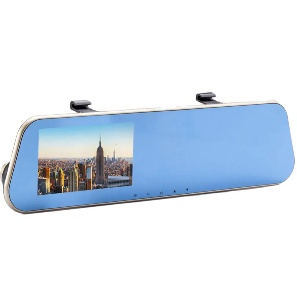 Dash Cam 120 Degree Rearview Mirror Car Camera DVR 4.3 inch DVR Video Recorder with Night Vision G-sensor Motion Detection