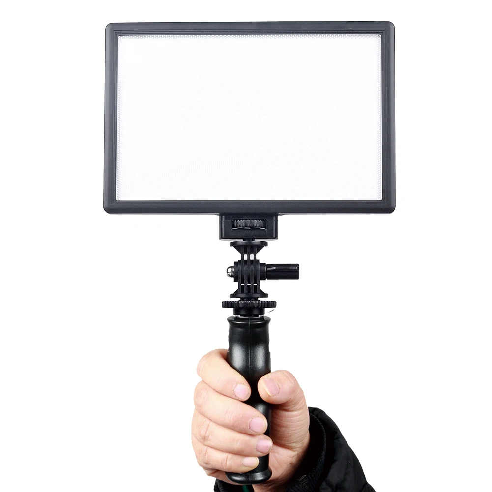 

L116B Ultra-thin adjustable 3300K-5600K LED Video Light with hot Shoe Adapter for Canon Nikon Sony DSLR Camera