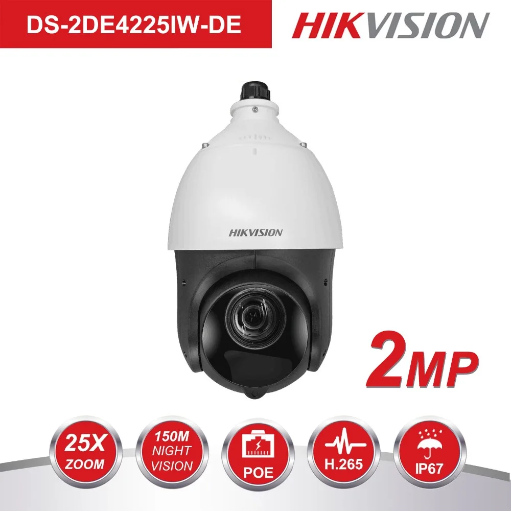 Original PTZ IP Camera DS 2DE4225IW DE 2 Megapixel Motorized 25X Zoom