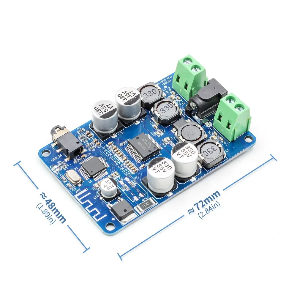 TDA7492P Bluetooth 4 0 V4.0 V2.1 Аудио приемник усилитель плата модуль с AUX интерфейсом 2*25 Вт