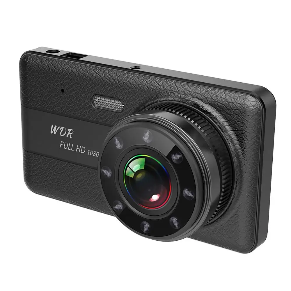 4 &quotIPS двойной объектив Автомобильный видеорегистратор FHD 1080P 170 градусов