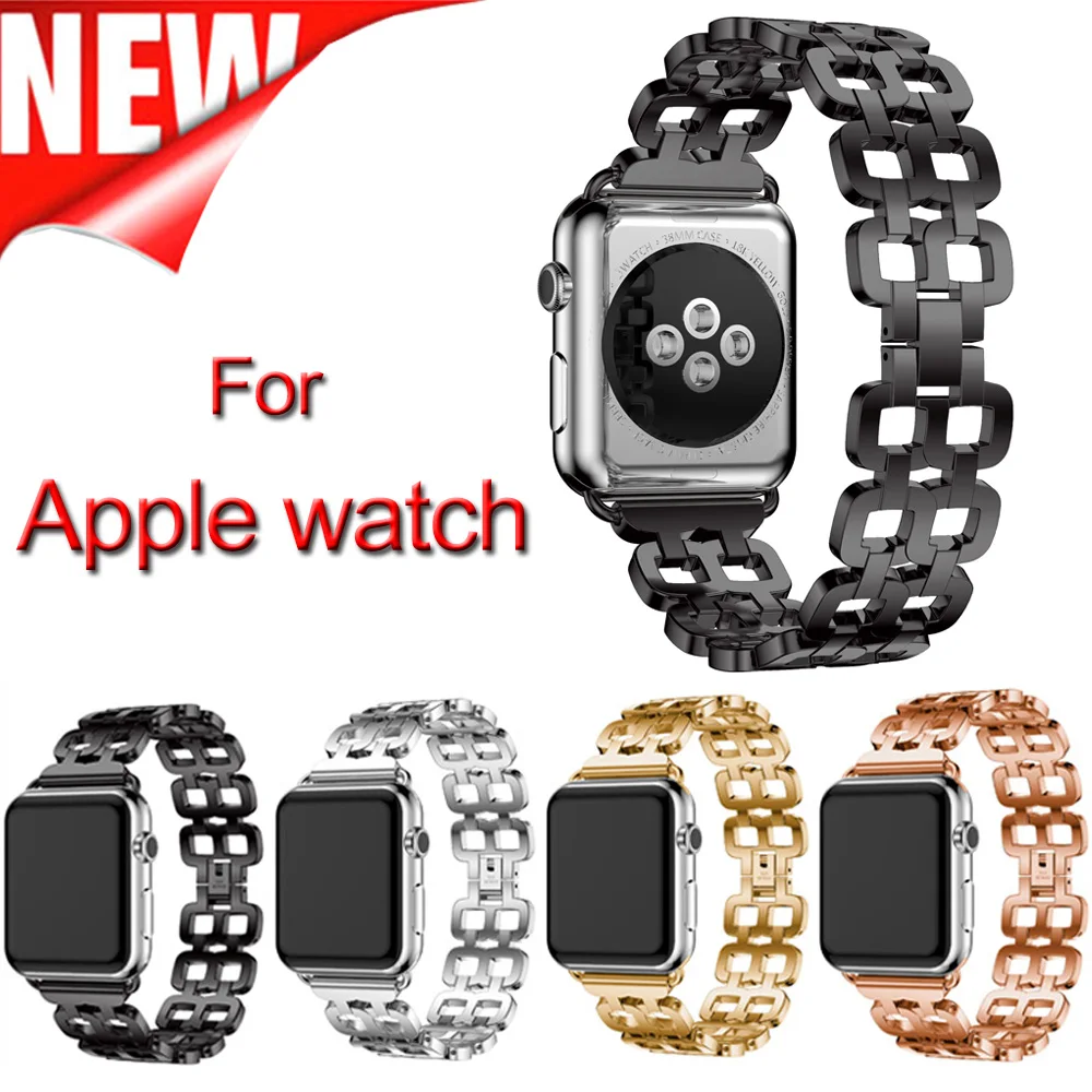 New style Metal Wristband Stainless Steel men women s Link Bracelet For Apple Watch for iWatch
