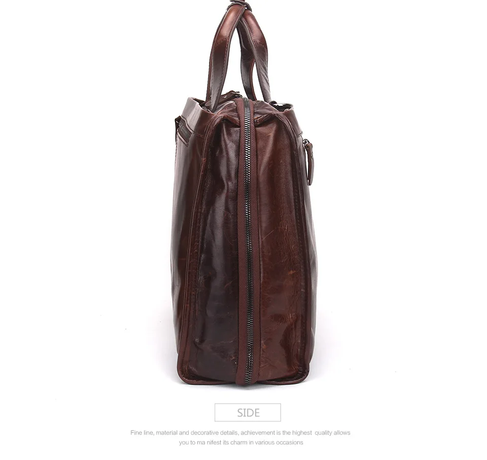Классическая мужская натуральная кожаный деловой портфель мужская сумка через плечо модная повседневная мужская сумка для компьютера