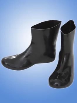 

Black 1.0mm thickness latex sock rubber short socks custom made hot sale