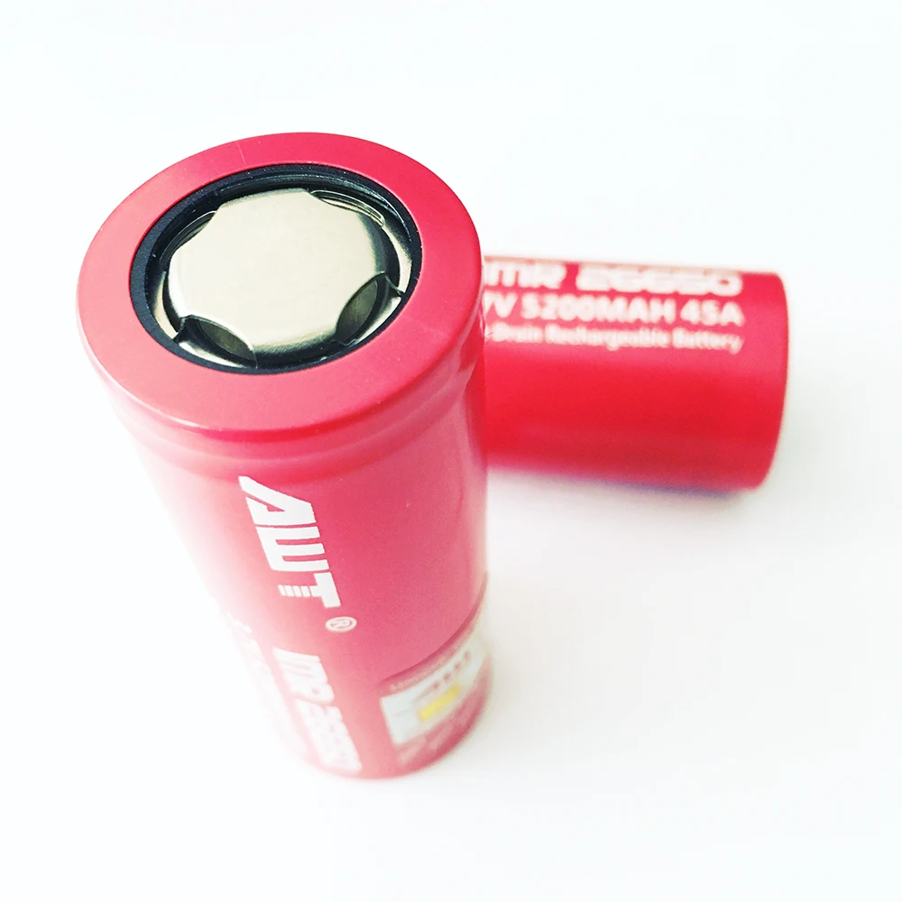 Günstig AWT 26650 Akku 3,7 V Li Ion Batterie 26650 5200mAh 45A für High Power Taschenlampe Werkzeuge Bohrer Batterie 26650 t052