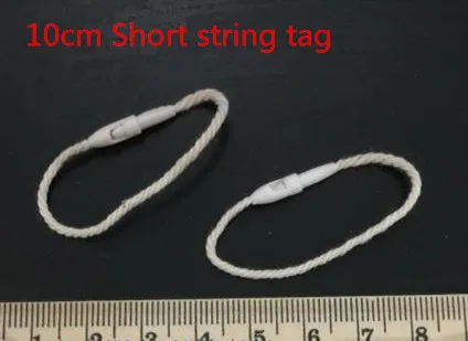 

1000pcs Short Plastic Seal Tag String For Fashion Watch,Jewelry, Garment, Bra Apparels 10cm