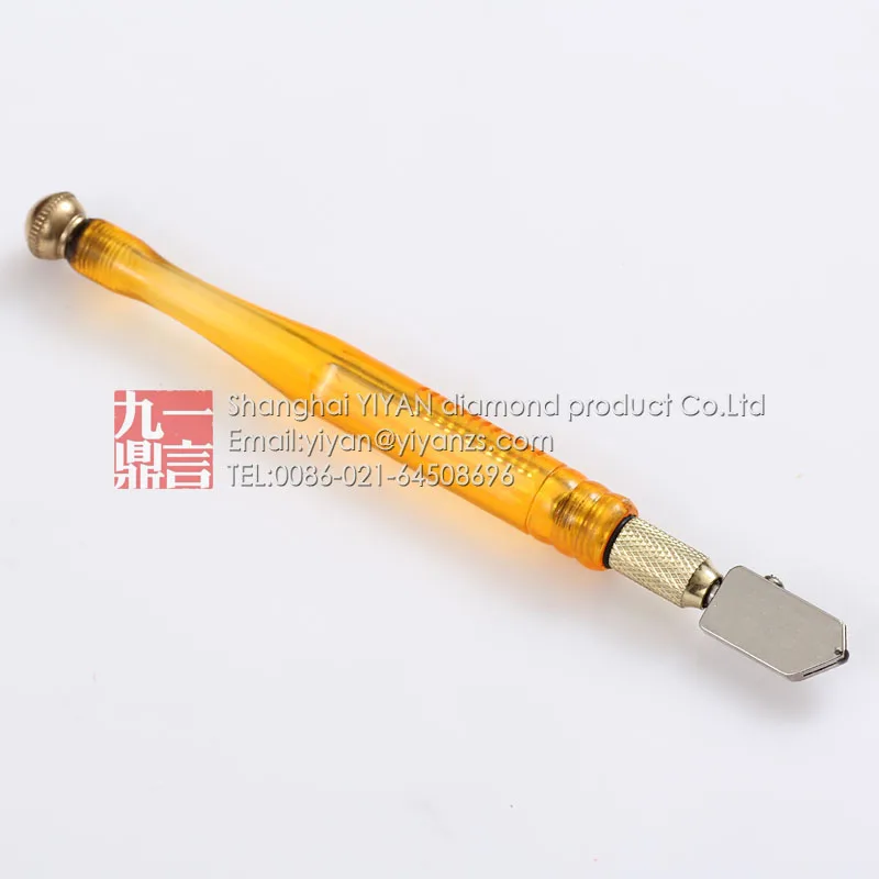 

1pc oil filled glass tile cutting tools glass cutter knife tungsten carbide wheel with plastic handle sharp-edged free shipping