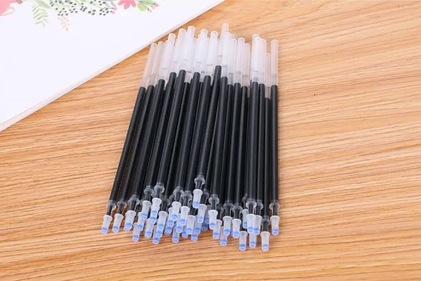 10 pcs Office Gel Pen Refill Stationery 0.5mm Gel Pens Refill Kawaii Pen Refills Cute Pens Stationery Kawaii School Supplies