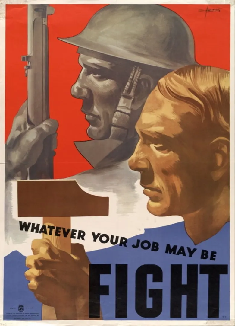 Винтаж 1939 1945 Канада WW2 рекламный плакат к победе с нашей помощью классические