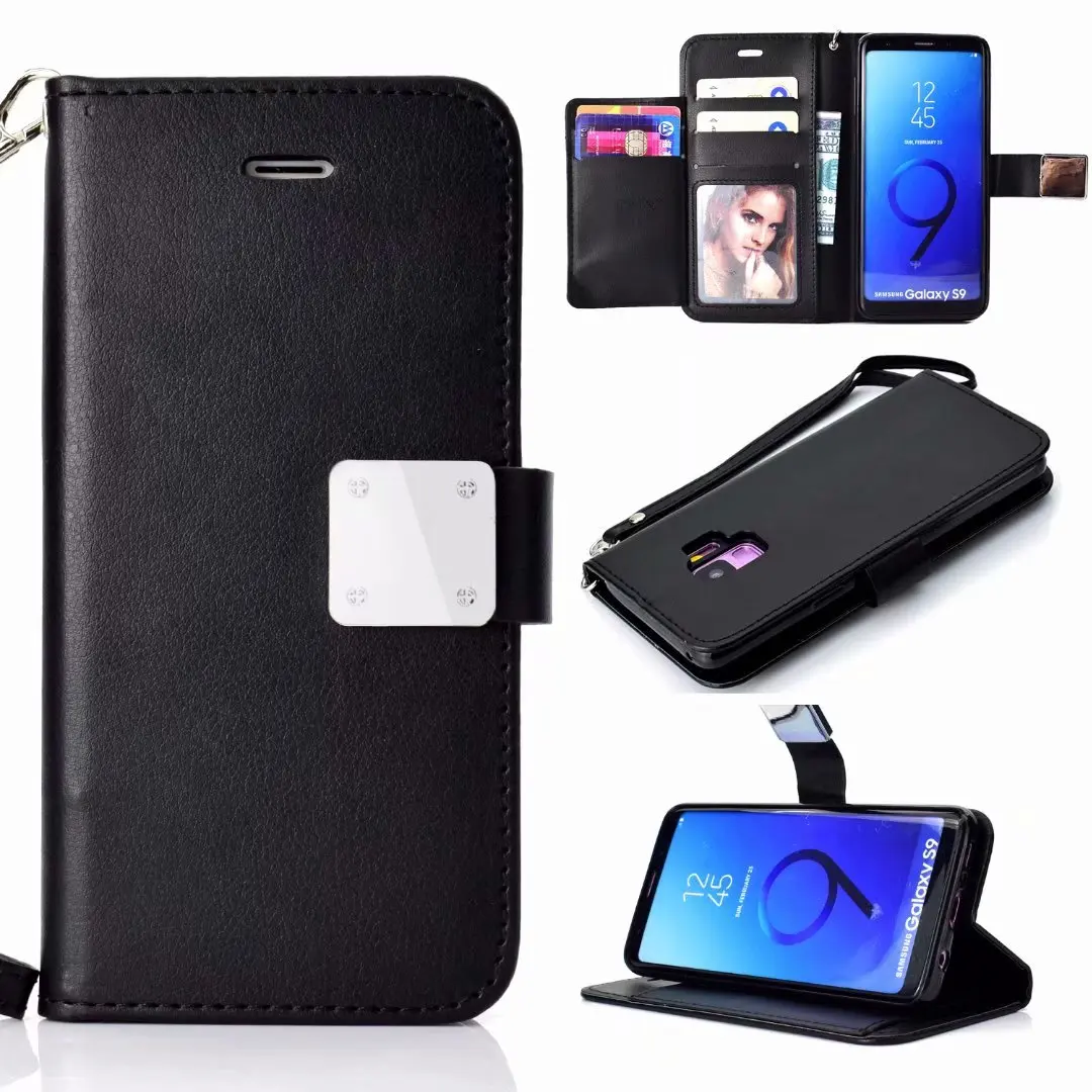 

For Samsung Galaxy S9 S9Plus Multifunction Leather Wallet Flip Cover For Galaxy S8 S8 plus Note9 Luxury PU Card case
