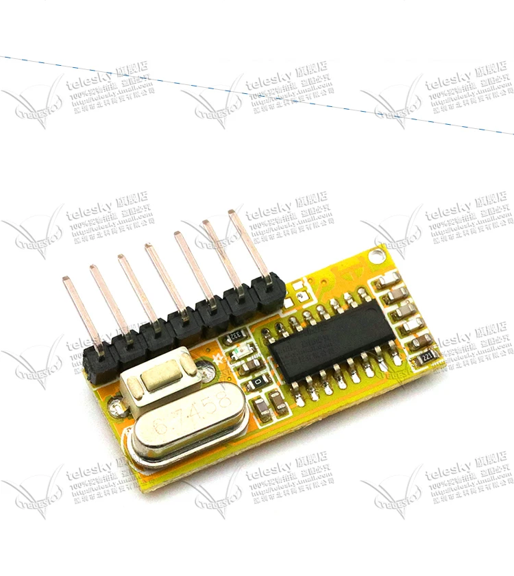 

433M frequency RXC6 high anti-interference high stability super heterodyne learning type with decoding receiver board module