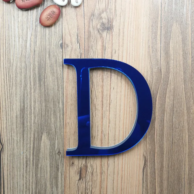 Buy DIY Blue Acrylic Letters 26 English Freestanding