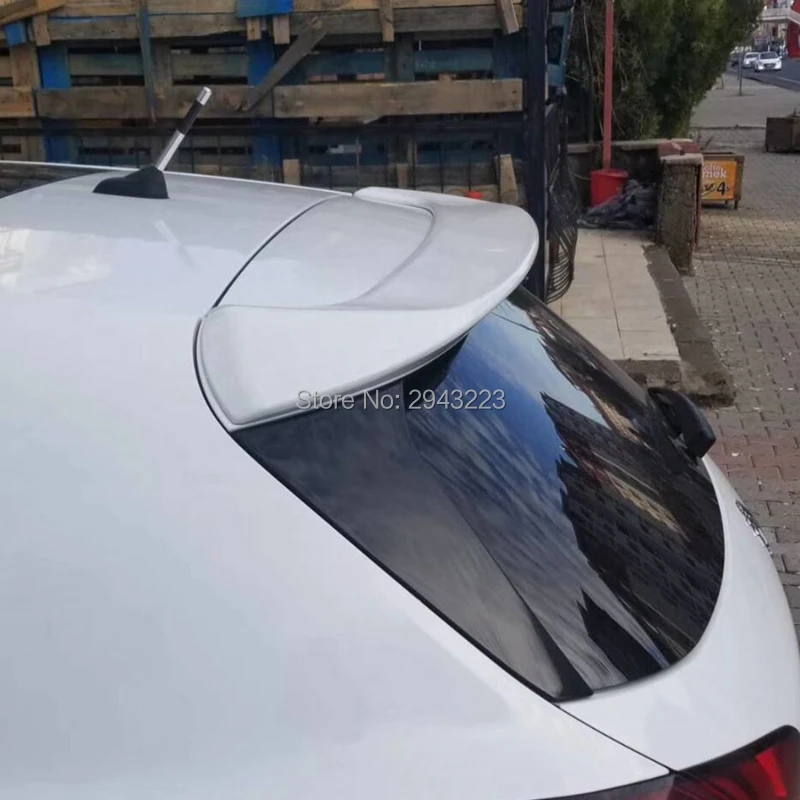 

Car Styling ABS Plastic Unpainted Color Rear Roof Spoiler Tail Trunk Boot Lip Rear Wing For Peugeot 308S 2014 2015 2016
