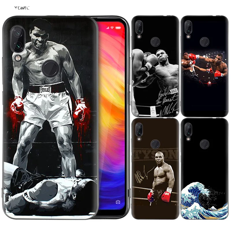 

Silicone Coque Case for Xiaomi Redmi Note 7 6 5 Pro Mi A1 A2 8 Lite 9 GO Poco F1 S2 4 4X Plus Mike Tyson Boxer