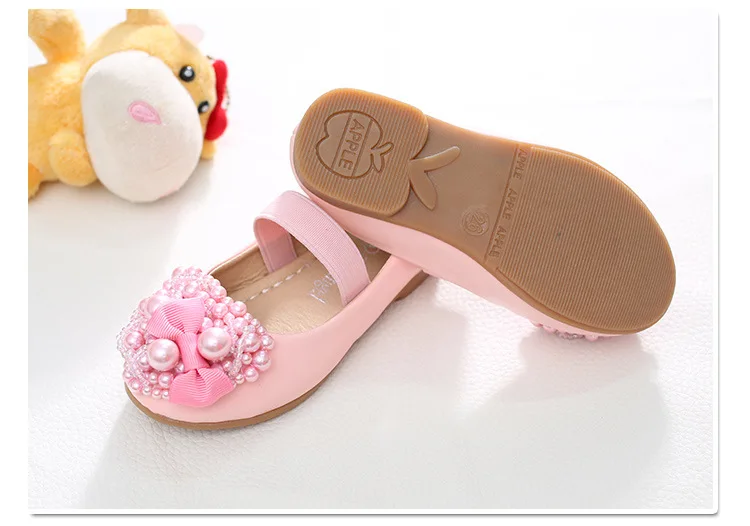 WEONEWORLD/Новинка; детская кожаная обувь принцессы из искусственной кожи для девочек; обувь для свадебного торжества с жемчужинами; обувь для девочек; красивая школьная обувь
