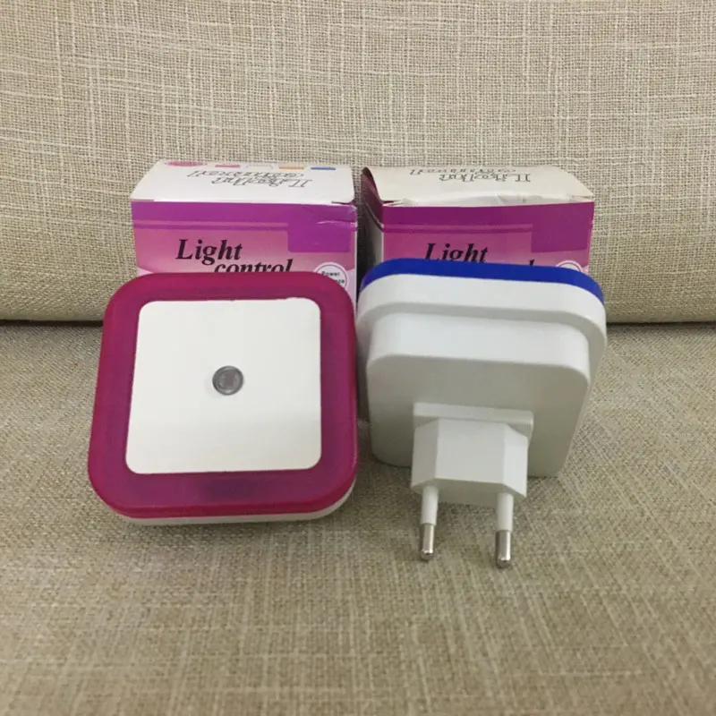 

US EU Plug Mini LED Night Light Wireless Automatic Light Control Sensor Children lamp AC 110V 220V Night Lamp For Outlet kitchen