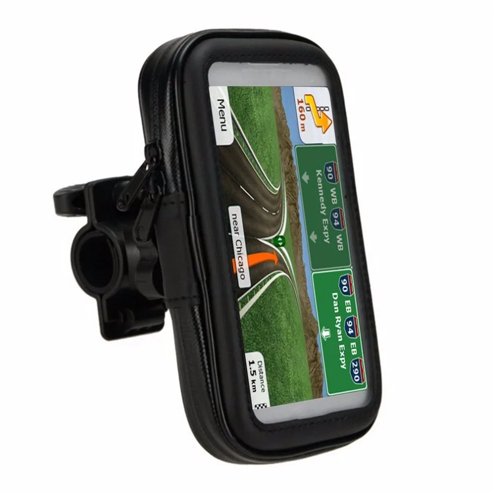 

Universal Bike Mobile Phone Holder Waterproof Outdoor Vehicles Motorcycle Phone Bracket Portable GPS Navigation Case Rack