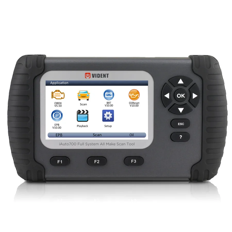 

VIDENT iAuto700 Professional Car Full System Diagnostic Tool for Engine Oil Light EPB EPS ABS Airbag Reset Battery Configuration
