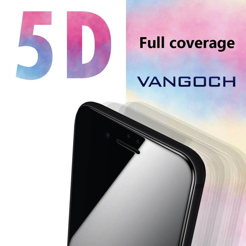 Закаленное стекло A + 5D для iPhone 6 plus 6s 7 8 X защитная пленка экрана стеклянная полного
