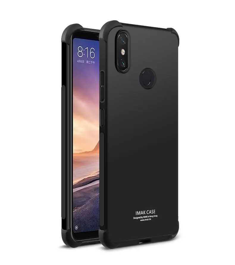 Для Xiaomi mi Max3 чехол из кристального силикона Funda Xiaomi mi Max 3 чехол IMAK противоударный чехол для Xiao mi Max 3 Чехол mi Max3 mi Max 3 - Цвет: Metal Black