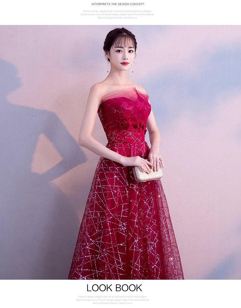 Азиатское женское платье для выпускного вечера, сексуальный топ-труба, Cheongsam, кружевное платье с блестками, полная длина, Qipao Vestidos, свадебное вечернее платье для невесты