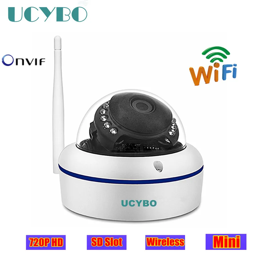  mini ip camera 720p hd wifi wireless 1mp dome indoor outdoor IR onvif TF SD Card 8gb ip network cctv surveillance video cam 