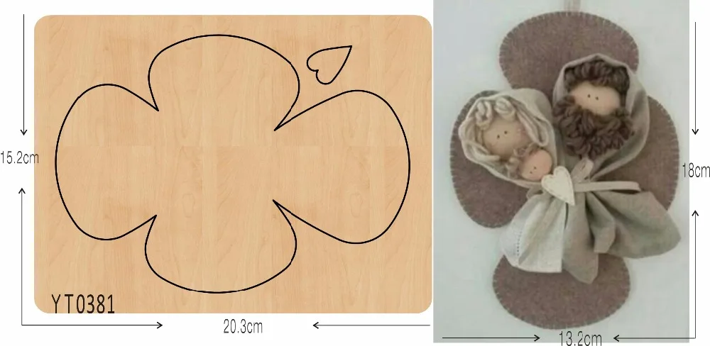 

Cross hanging ornaments DIY new wooden mould cutting dies for scrapbooking Thickness/15.8mm//YT0381
