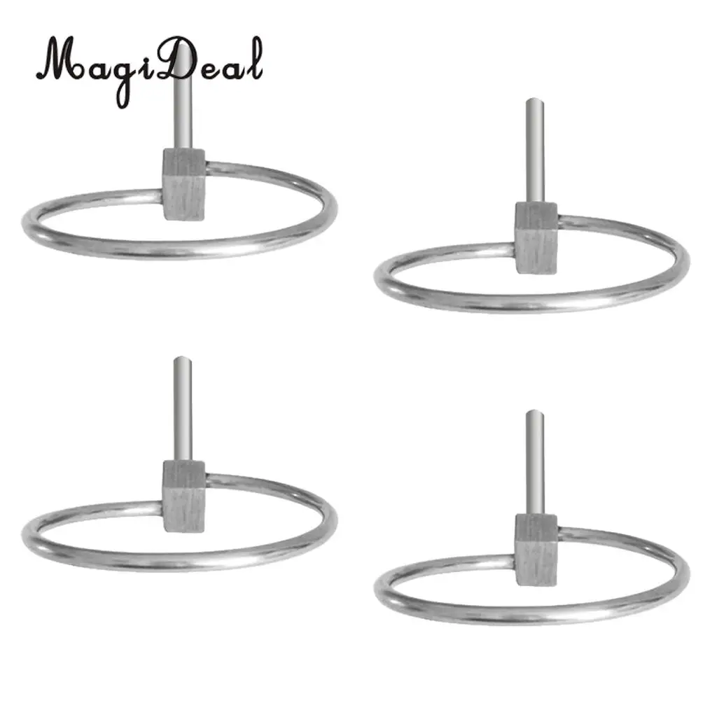 MagiDeal 4 Pieces 4mm Boat Kayak Canoe Trailer Tractor Trolley Lynch Pin Clip