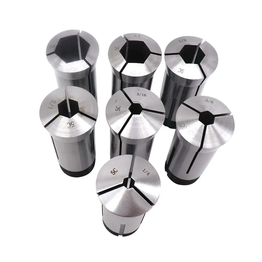 

7Pcs 5C Collet Stop Set For Hardinge Lathes Chuckers Mills CNC For Clamping Tools Changing The Taper Hole Of The Spindle