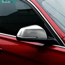 Tonlinker 2PCS Car Styling ABS Matt Door Reverse Outside Mirrors Car Cover Case stickers for Bmw 2014-16 X3 X4 X5 X6 Accessories