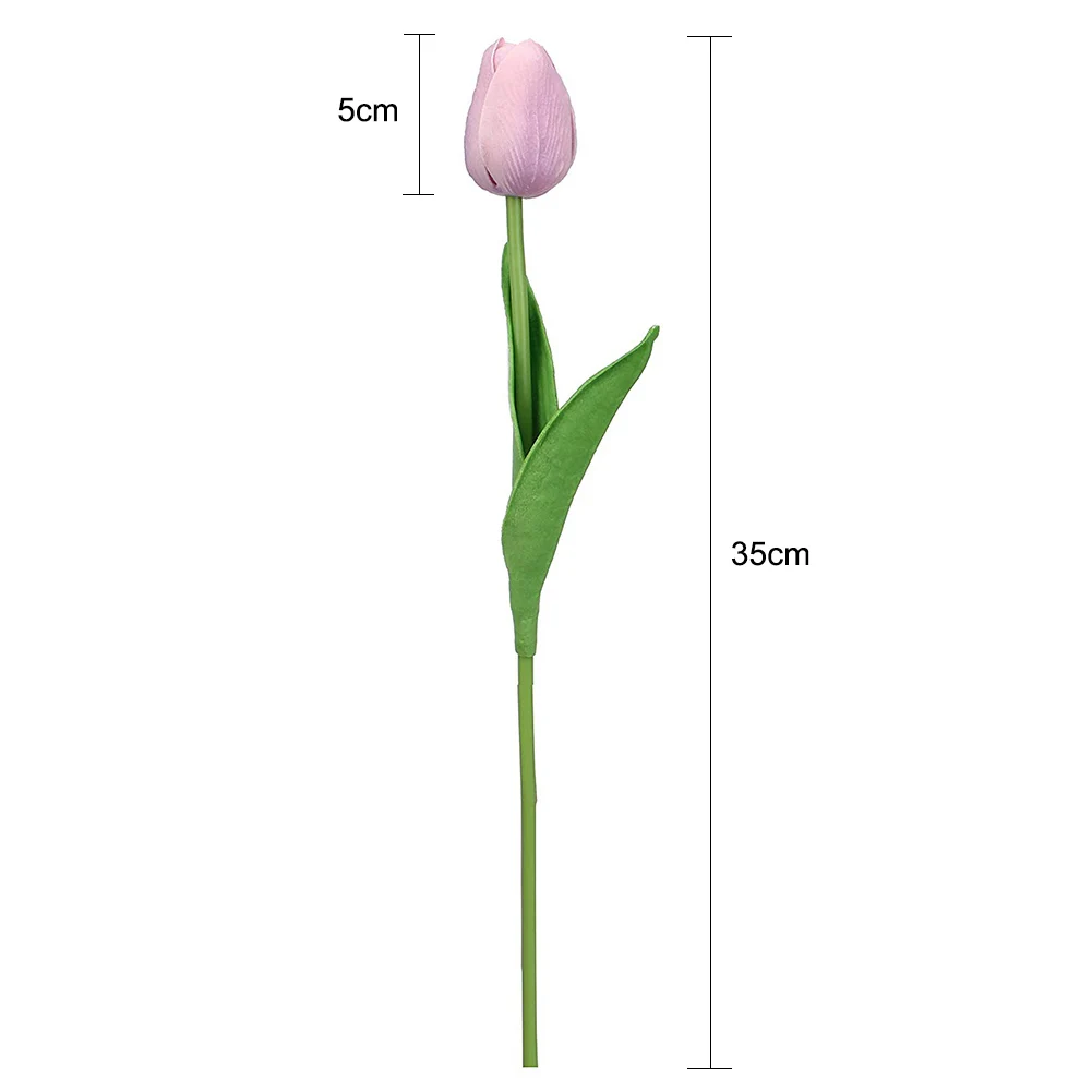 

18pcs Artificial Tulips Wedding Flowers Arrangement Bouquet Photo Props Artificial Flowers Festive Party Home Garden Decor