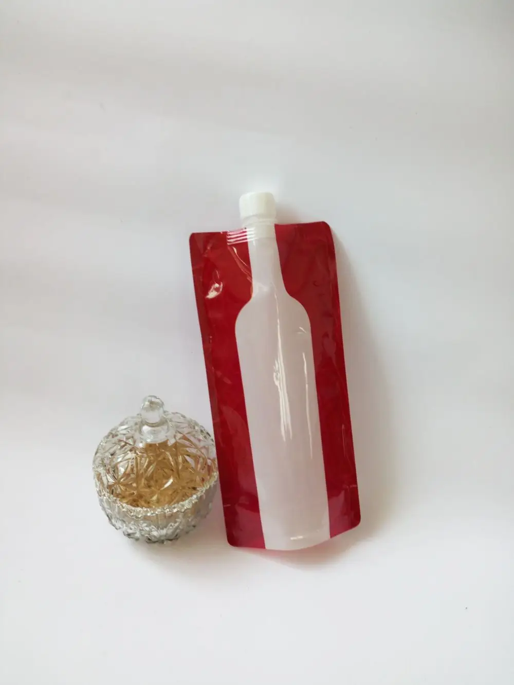 20pcs pack BPA FREE 750ML refillable wine bottletravelling liquor pouch