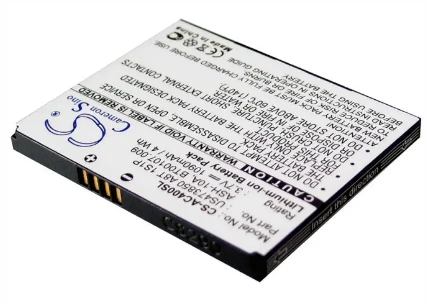 Кэмерон китайско 1090 мАч батарея для ноутбука ACER beTouch E400 E400B neoTouch P400 ASH-10A US473850 A8T 1S1P