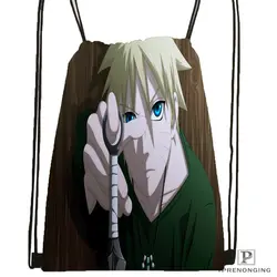 Стикеры с Наруто Uzumaki походная сумка на шнурке Симпатичные Daypack дети ранец (черный Назад) 31x40 см #180531-04-35