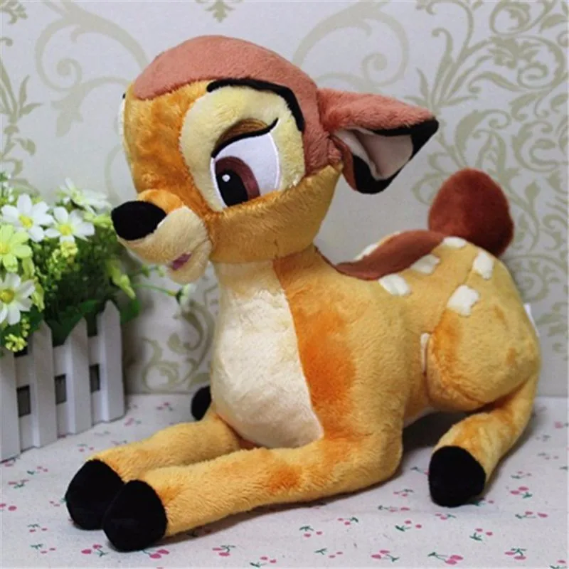 Günstige 35 cm Schöne Anime Cartoon kleine Rotwild bambi Plüsch Stofftier Puppe für Weihnachtsgeschenk, 1 teile paket