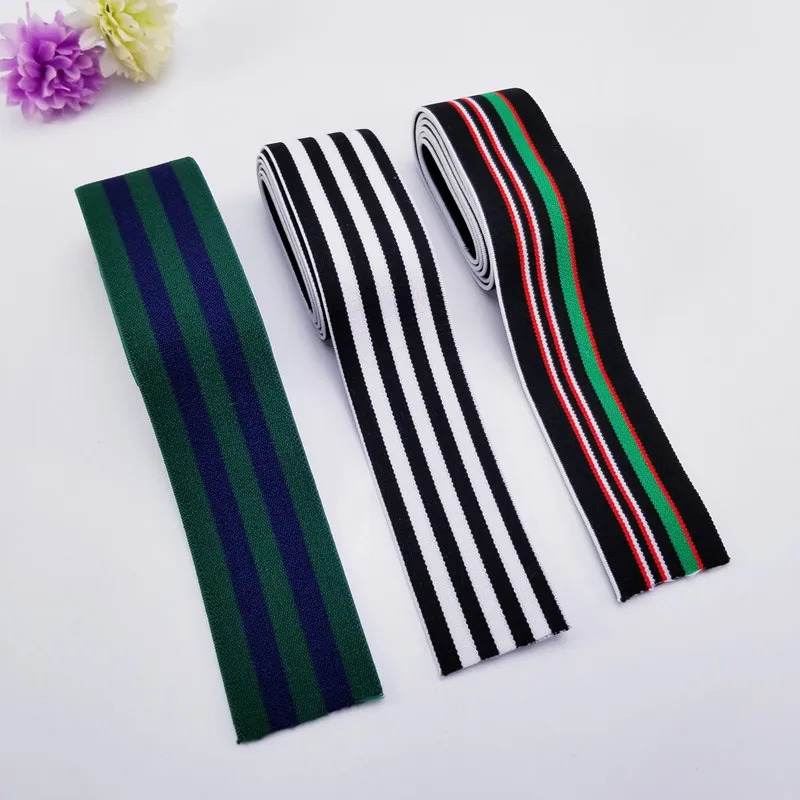 1 метр 4 см ширина полосатая серия эластичная лента для DIY самые высокие эластичные ленты одежды брюки Швейные аксессуары