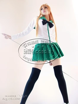 

New Anime HIGHSCHOOL OF THE DEAD Cosplay Busujima Saeko Miyamoto Rei Halloween Daily School Uniforms (Top+Skirts+Tie)