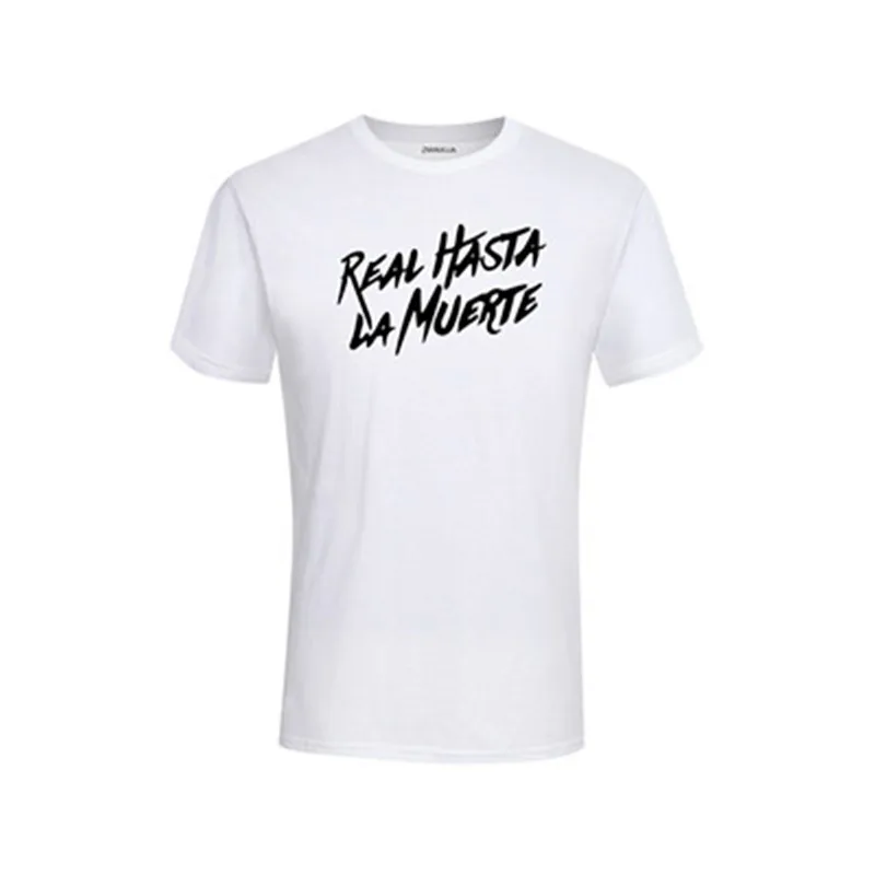 Movie Shirt Crew Neck Men Graphic Short Sleeve Real Hasta La Muerte T Shirts
