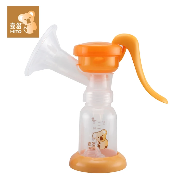 HITO Rotatable Type Manual Mother Milk Pump with Baby Bottle Milk