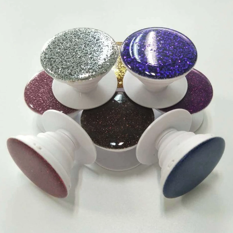 

Universal Glitter Style Expandable Grip Phone Holder Adjustable Grip Cell Phone Tablet Holder Stand