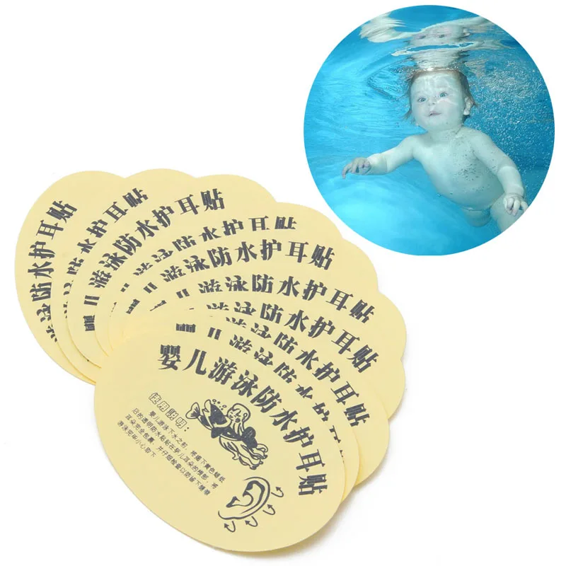 10x Детские младенческие для купания новорожденных водонепроницаемые наклейки для ушей детские наушники Новые Горячие
