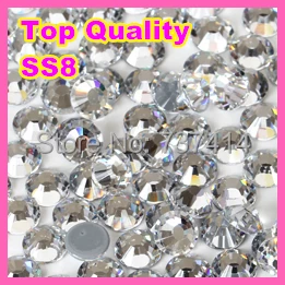 

Best Quality New SS8 minisize 10gross/bag Crysta Hot Fix Rhinestone More Shiny,super Bright hotfix stonesl Flatback Whit Glue