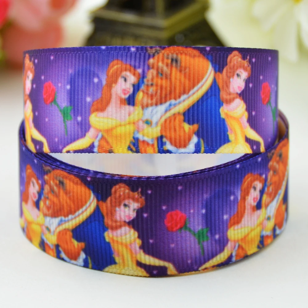 1 2 3 METRE BEAUTY AND THE BEAST BELLE PRINCESS GROSGRAIN RIBBON 22MM 7//8/"