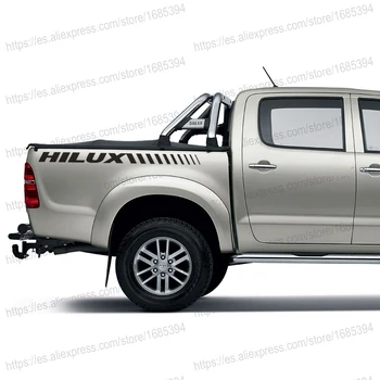 

car stickers 2 Pcs off road gradient rear trunk car accessories sticker custom FOR TOYOTA HILUX VIGO REVO