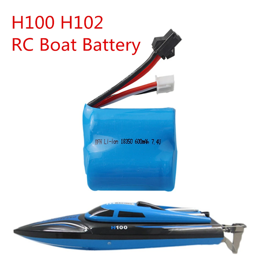 Limskey 7 4 v 600mAh литий ионный аккумулятор для H100 H102 Высокоскоростной RC лодки Li Ion 18350
